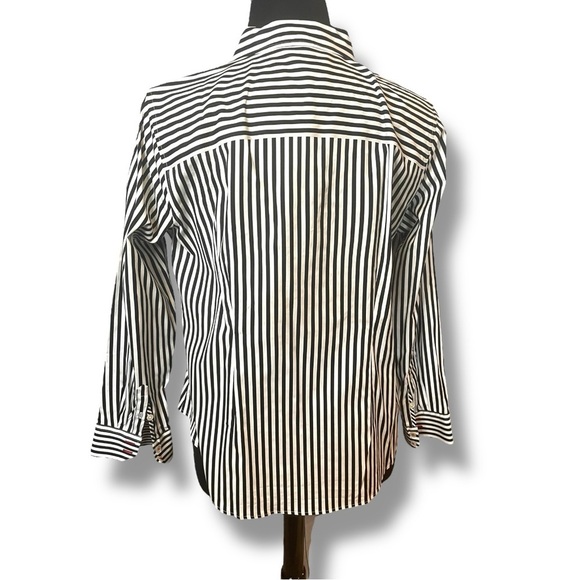 TALBOTS PERFECT SHIRT - STRIPE MIX 14W - Picture 4 of 11